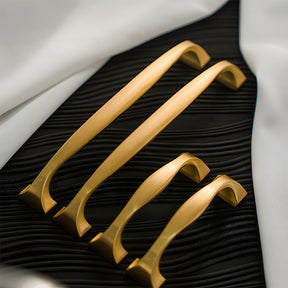 Wide Head Simple Brass Drawer Handles