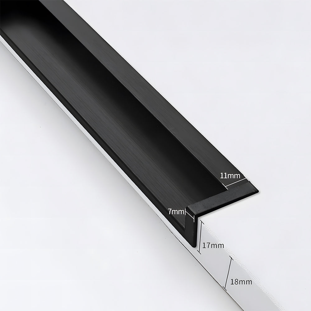 Minimalist Aluminum Alloy Flush Finger Edge Pulls