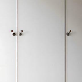 Walnut Cupboard Knobs & Wall Hooks