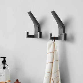 Modern Fluted Zinc Alloy Double Wall Hooks