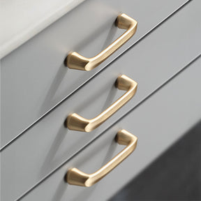 Smooth Gold Cabinet Handles for Wardrobe Cupboard