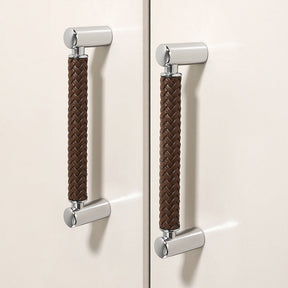 Woven Leather Cupboard Handles & Drawer Pulls