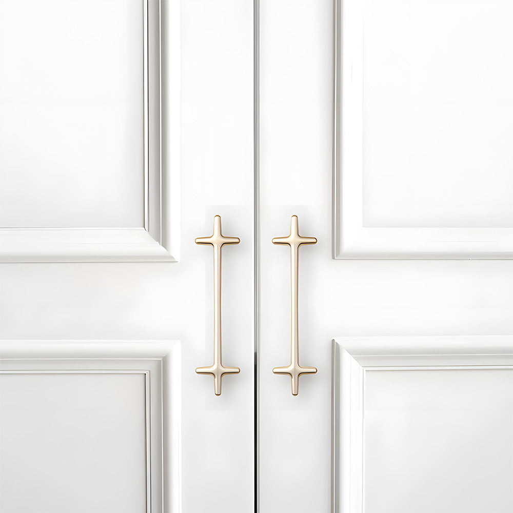 Modern Bright Silver Zinc Alloy Cabinet Pulls and Handles