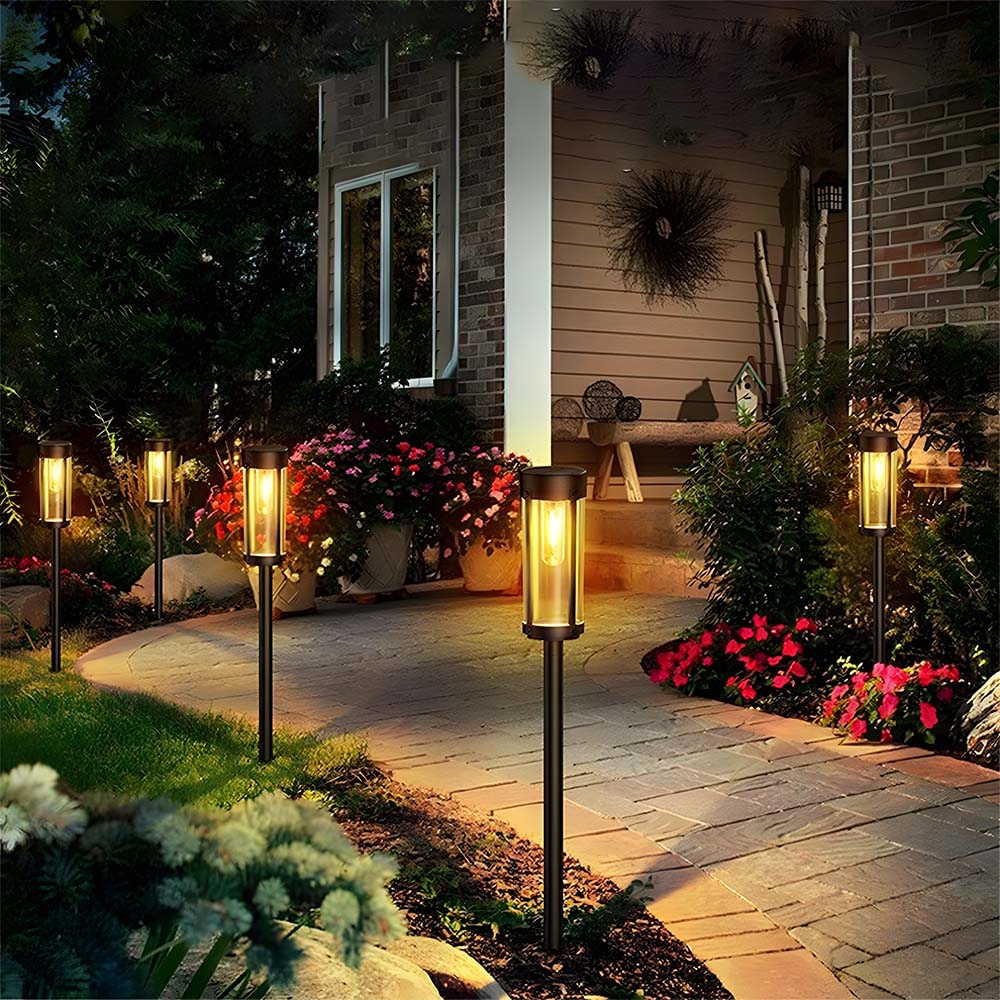 IP65 Waterproof Dusk to Dawn Sensor Solar Stake Lights