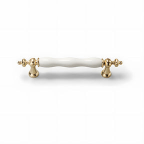 French Elegant White Ceramic Wardrobe Cabinet Drawer Pulls