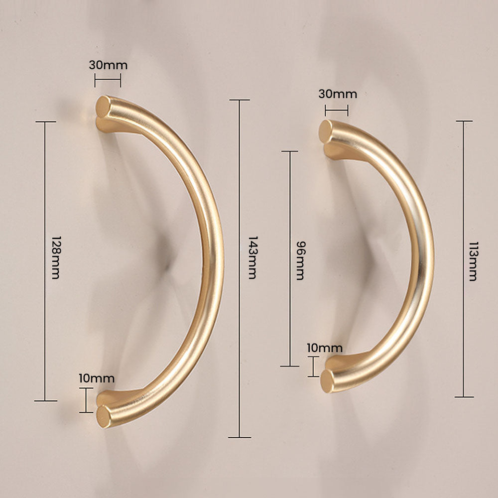 Golden Luxury Semi-Circular Cabinet Door Handles