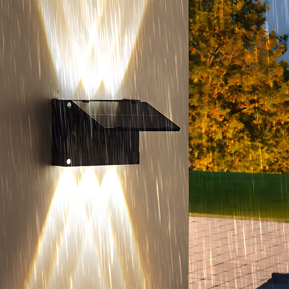 IP65 Up & Down Waterproof External Solar Garden Wall Lamp