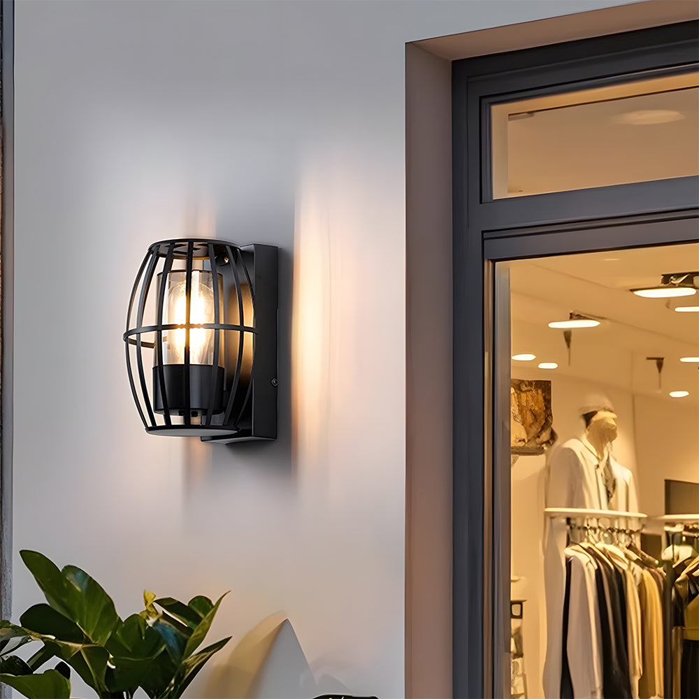 Modern Black Waterproof Outdoor E27, Wall Light