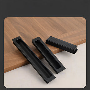 Retro Invisible Recessed Finger Edge Pull Cabinet Handles
