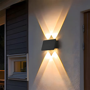 IP65 Black Up Down Waterproof Outdoor Wall Light