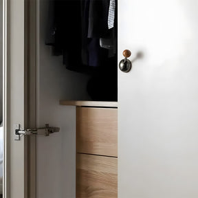 Walnut Cupboard Knobs & Wall Hooks