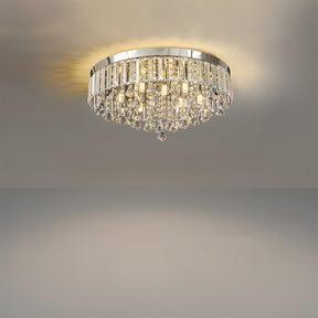 Modern Crystal Fixture Flush Mount Ceiling Lighting for Living Room