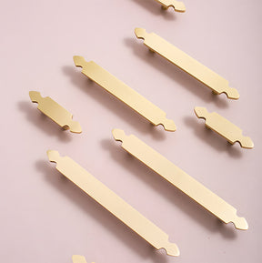 Nordic Style Brass Gold Cabinet Handles