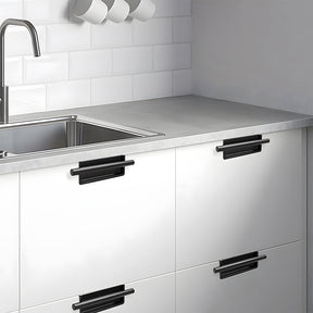 Simple Aluminum Alloy Recessed Concealed Cabinet Handles