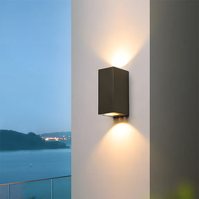 IP65 Black Up and Down LED Outdoor Wall Lights