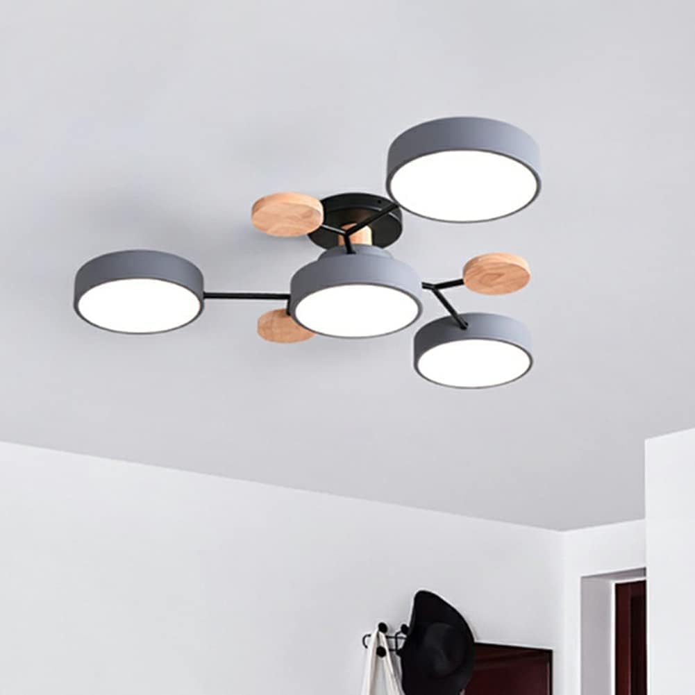 Modern Round Branch Type LED Semi-Recessed Ceiling Light