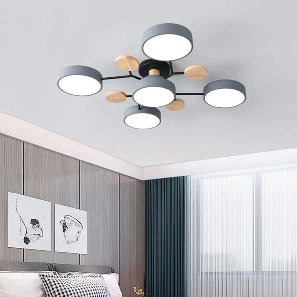 Modern Round Branch Type LED Semi-Recessed Ceiling Light