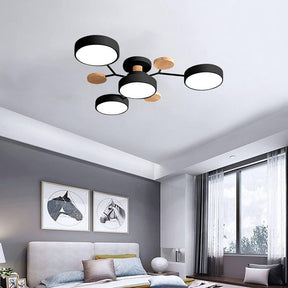 Modern Round Branch Type LED Semi-Recessed Ceiling Light