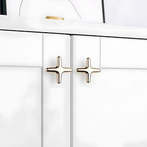 Modern Bright Silver Zinc Alloy Cabinet Pulls and Handles