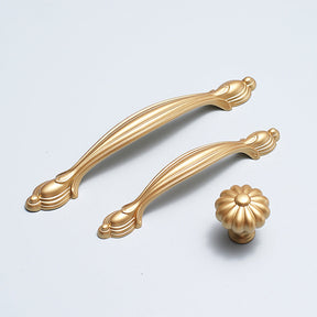 Modern Gold Zinc Alloy Furniture Cabinet Handle And Knob