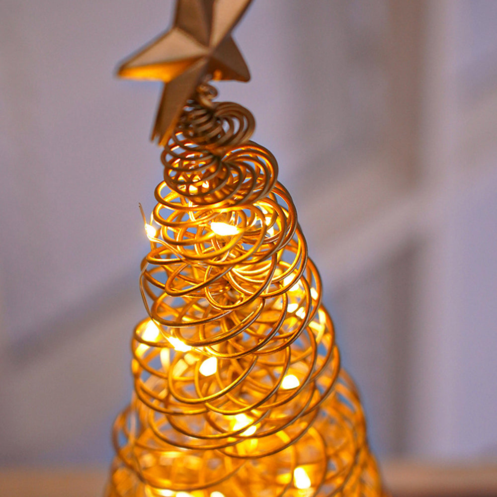 Classic Iron Tree Lights Decoration LED Christmas Lightings