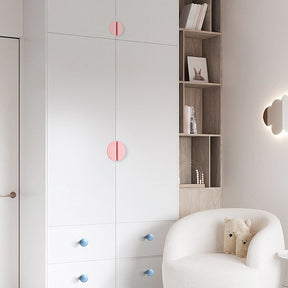 Cream Style Coloured Semicircular Handles for Children Room