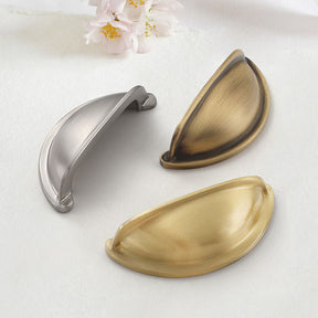 Modern Brass Cup Cabinet Edge Cabinet Pulls