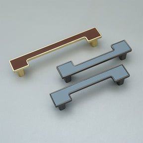 Modern Square Leather Cabinet Handles