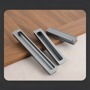 Retro Invisible Recessed Finger Edge Pull Cabinet Handles
