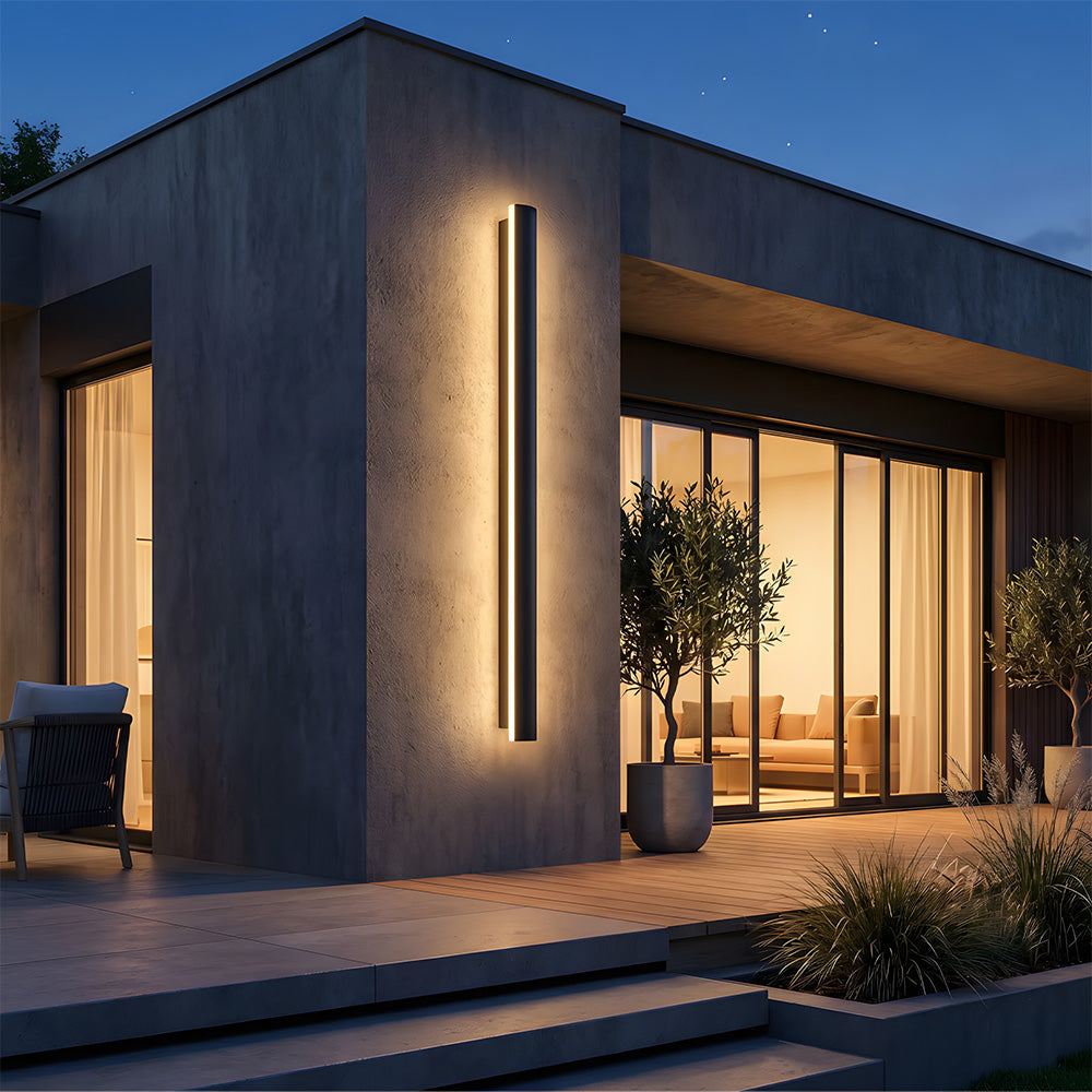 Modern IP64 Waterproof LED Strip Outdoor Long Wall Light