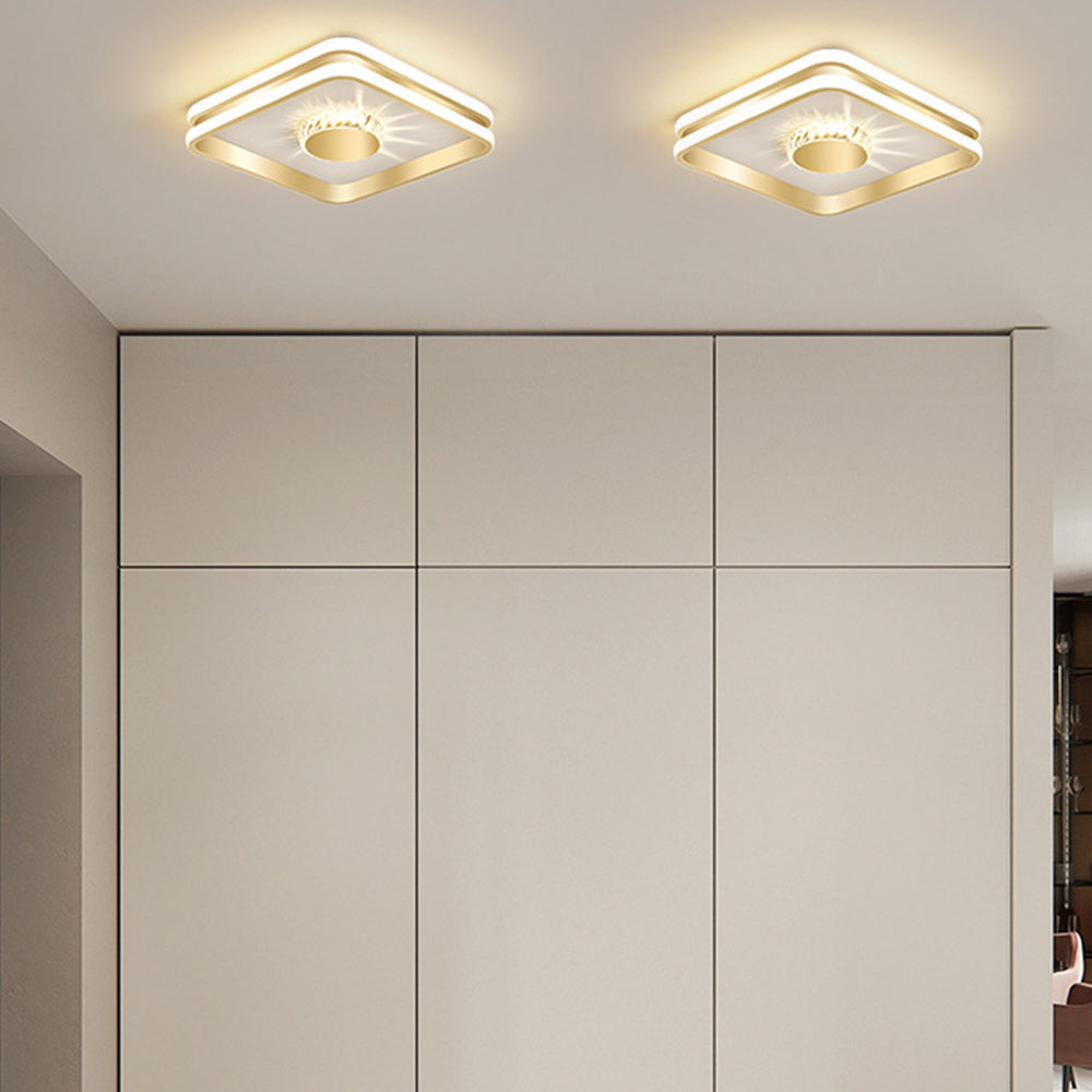 Hallway Crystal LED Ceiling Lighting