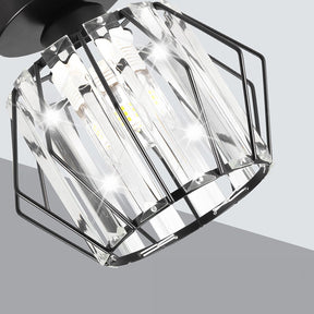 Geometric Bedroom Crystal Glass Ceiling Lights
