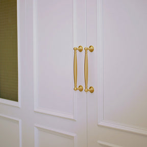 European style Wardrobe Gold Cabinet Double Hole Handle