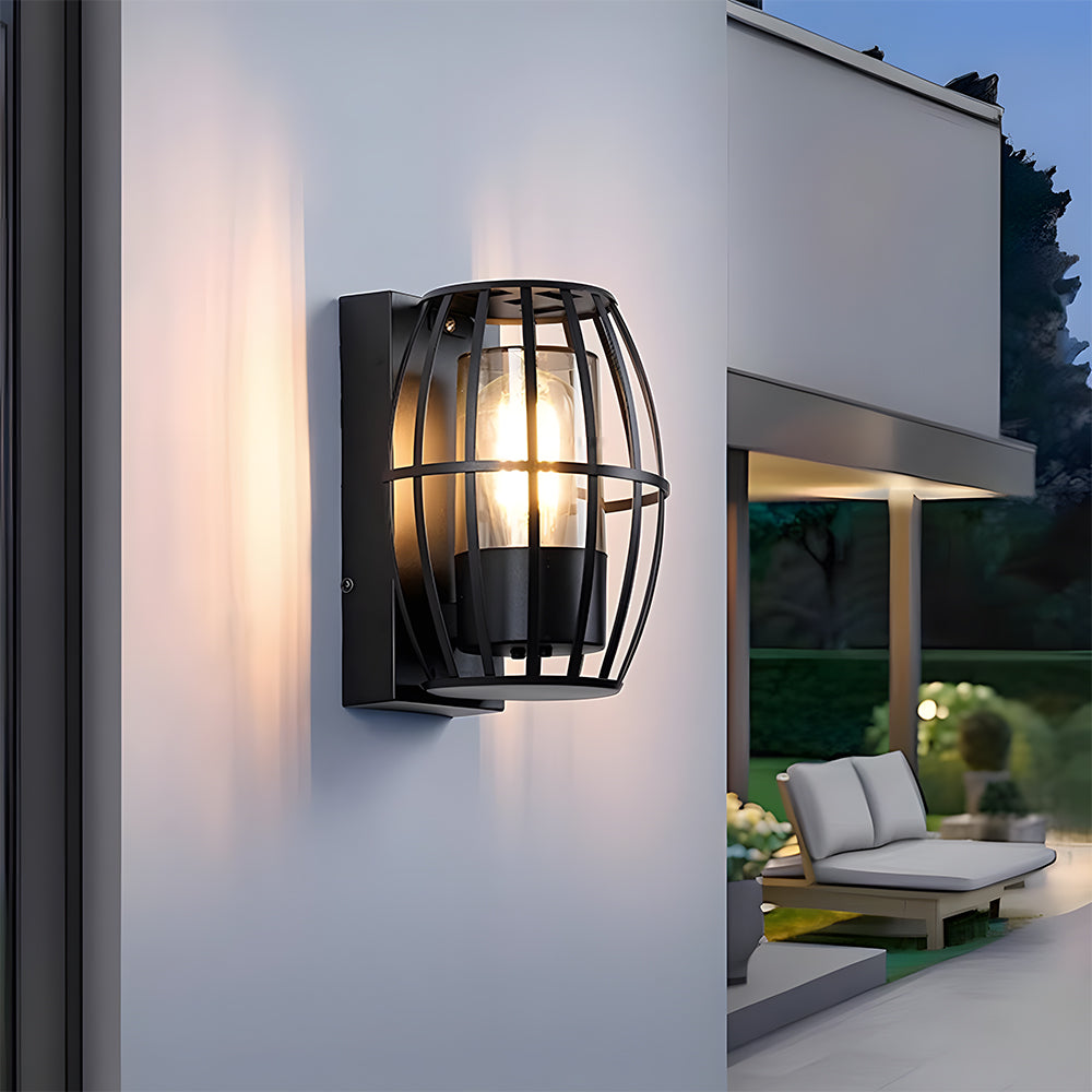 Modern Black Waterproof Outdoor E27, Wall Light