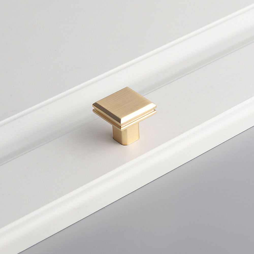 Modern Minimalist Zinc Alloy Square Cabinet Handle