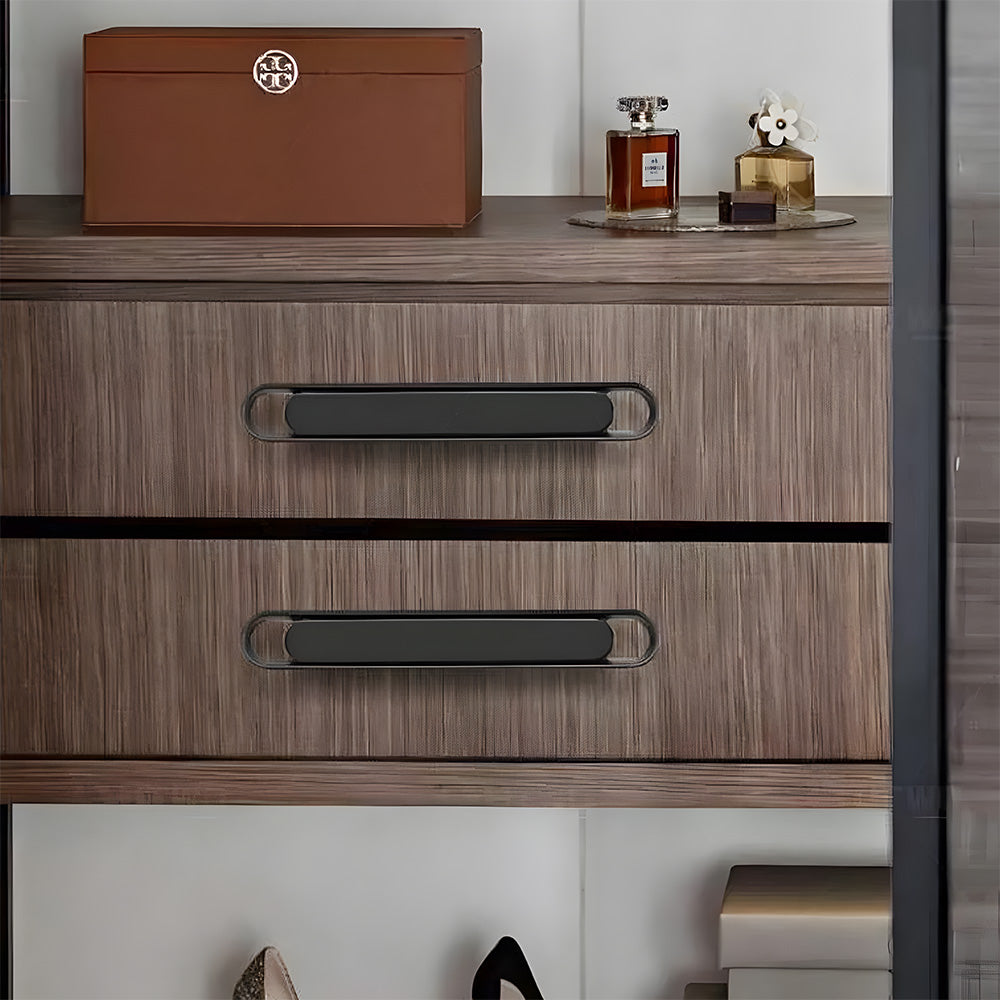 Two-color Zinc Alloy Modern Bedroom Cabinet Handles