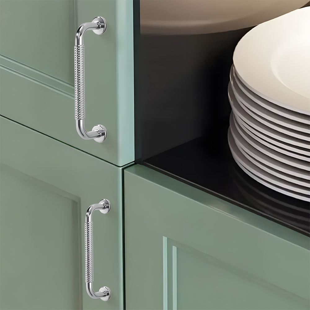 Modern Threaded Wardrobe Kitchen Cabinet Handles