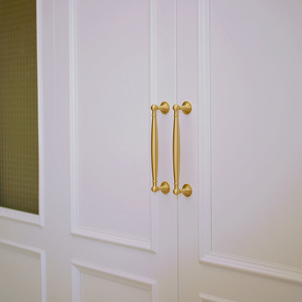 French Luxury Brass Wardrobe Door Cabinet Handles