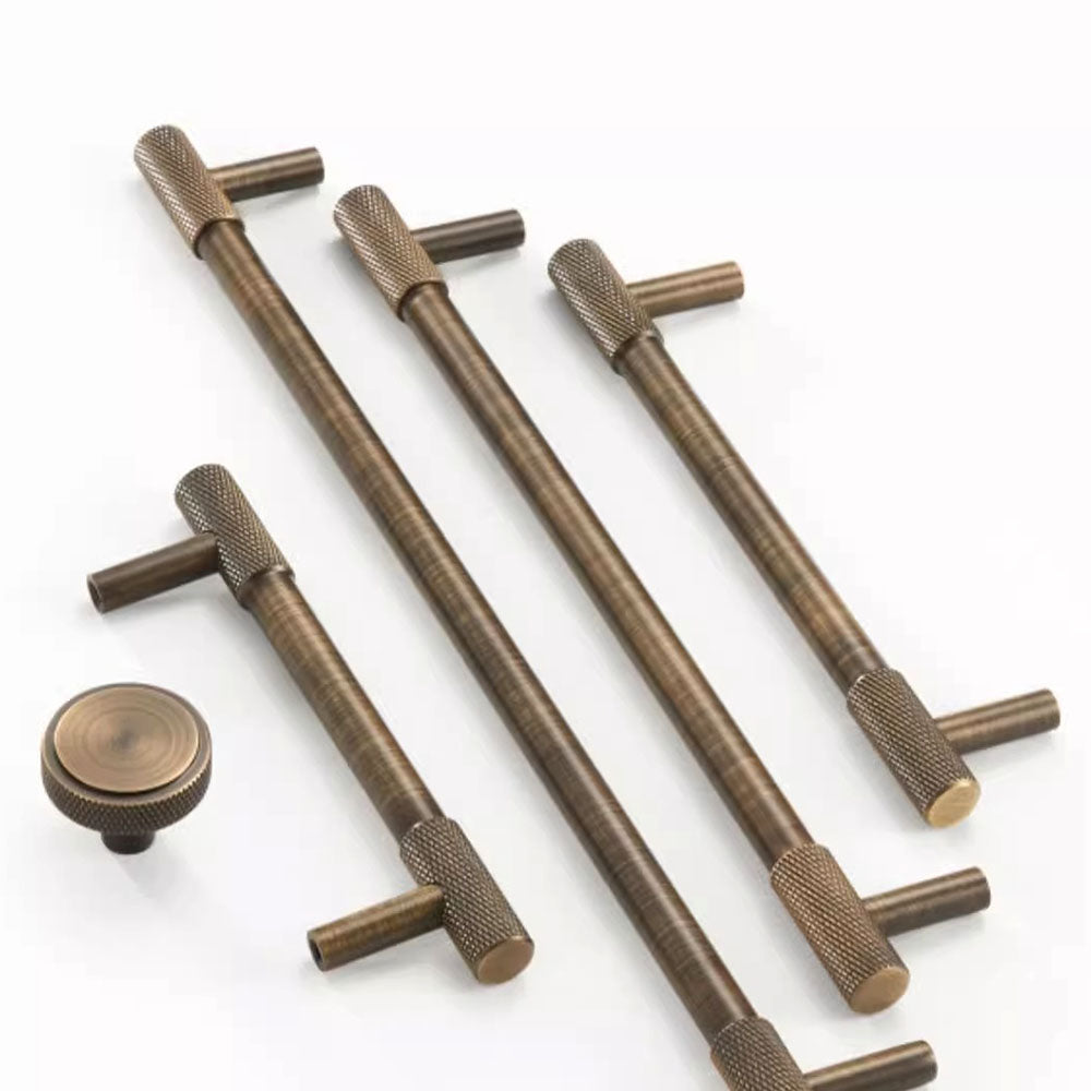 Gold Threaded Cabinet Handles