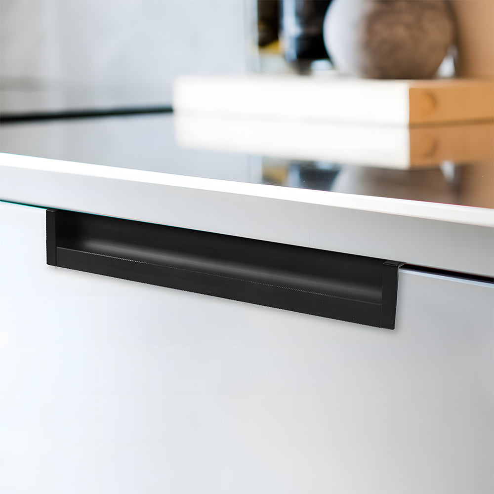 Minimalist Aluminum Alloy Flush Finger Edge Pulls
