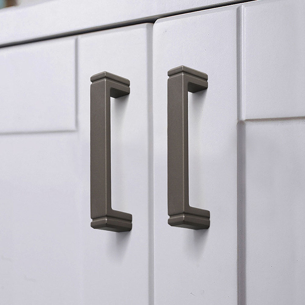 Modern Minimalist Zinc Alloy Square Cabinet Handle