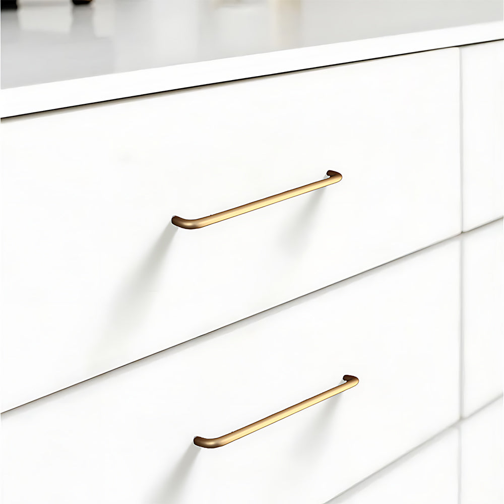 Simple Aluminum Alloy Round Arc Cabinet Handle