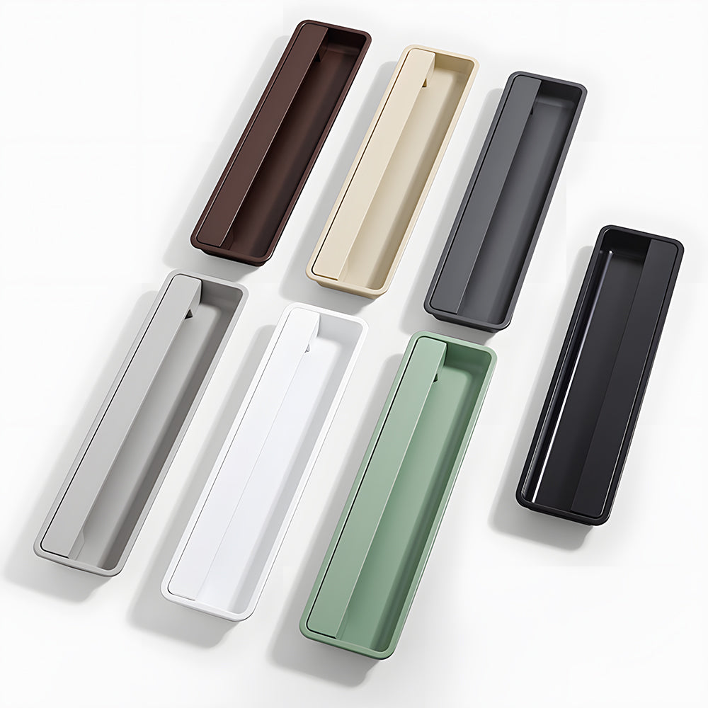 Modern Multi-color Recessed Grooved Cabinet Handles