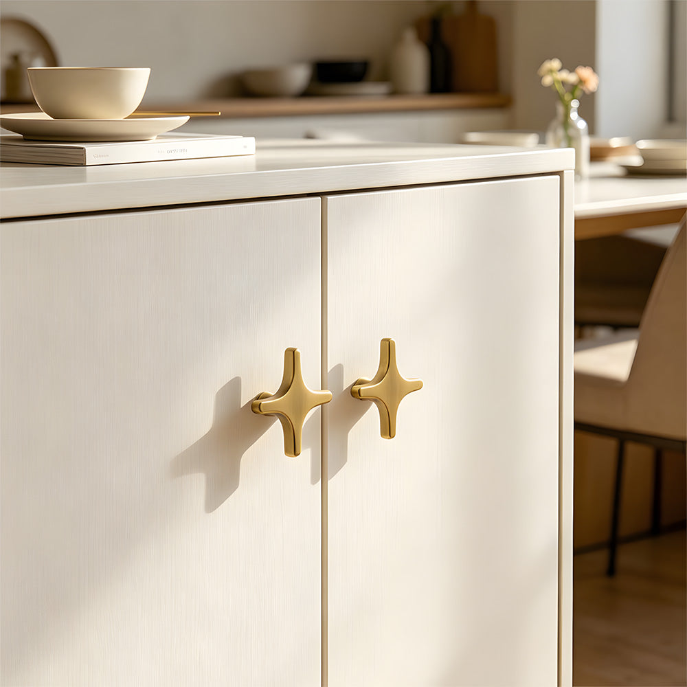 Modern Zinc Alloy Star Cross Cabinet Knobs