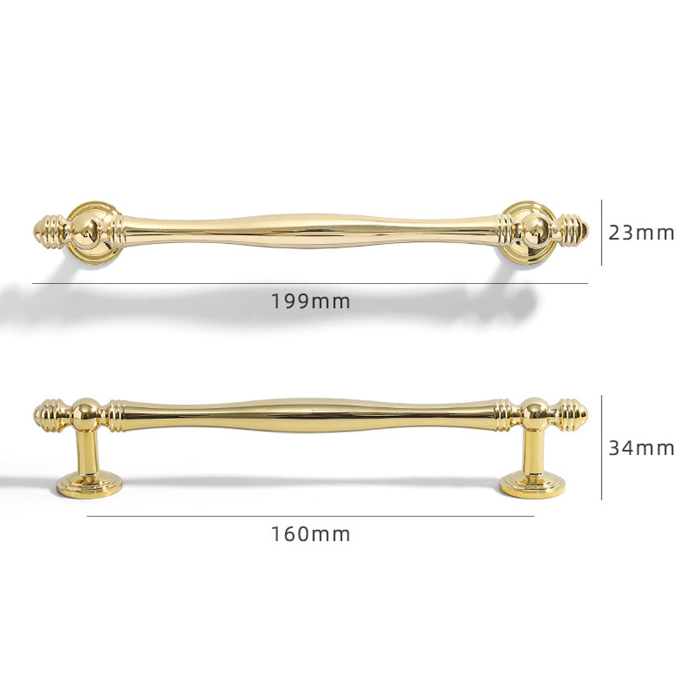 Modern Brass Gold Cupboard Kitchen Handles