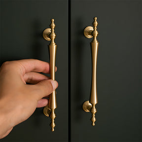 Retro Gold Brass Wardrobe Handles And Knobs