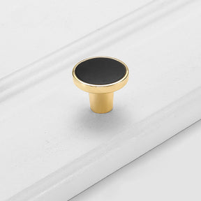 Simple Gold Round Corner Cabinet Handle