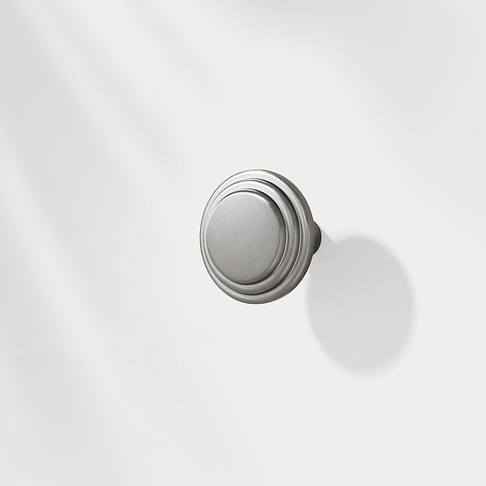 High-End Minimalist Zinc Alloy Solid Drawer Handles and Round Knobs