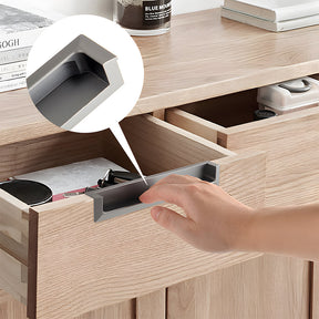 Modern Square Recessed Flush Finger Pulls for Cabinet