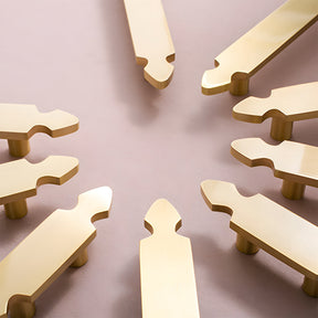 Nordic Style Brass Gold Cabinet Handles